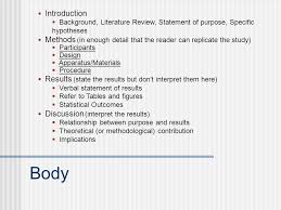 Review of the Related Literature Organizing   Writing a Literature    