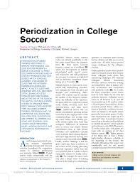 pdf periodization in college soccer