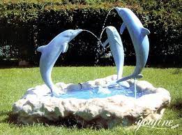 Bronze Dolphin Statues Symbolize