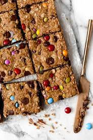flourless monster cookie bars the
