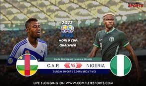 2022 Fifa World Cup Qualifiers Car Vs Nigeria Will Now Hold In  gambar png