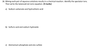 Sodium Carbonate And Hydrochloric Acid
