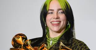 She tried unusual models not only in color. Billie Eilish Dyes Hair Blonde Color With 70s Haircut
