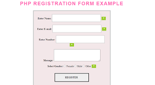 php registration form javatpoint