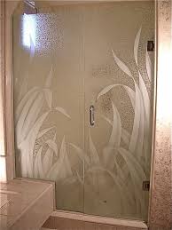 Etched Glass Door Etched Glass Shower