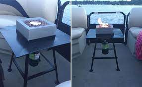 Fire over the fox in green bay, wi green bay hosts the largest fireworks show. Pontoon Fire Pit Table Fire It Up Boat Fire Pits For Sale Good Or Bad