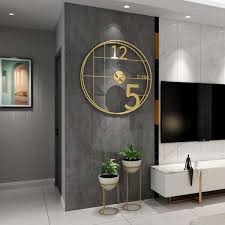 Golden Minimalist Wall Clock Creator