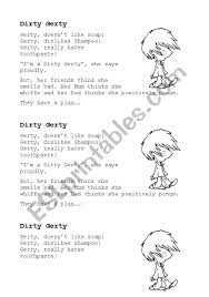 Dirty Gerty Story-Writing Prompt - ESL worksheet by hyperhippo