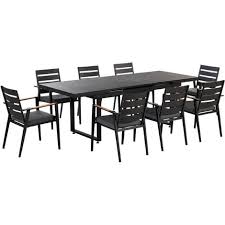 8 Piece Garden Dining Set Chairs And