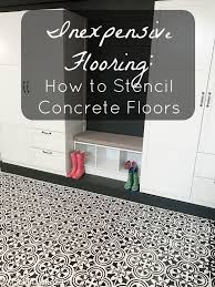 stencil concrete floors