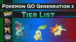 Pokemon Go Generation 2 Max Cp Chart Gen 2 Tier List Top 10