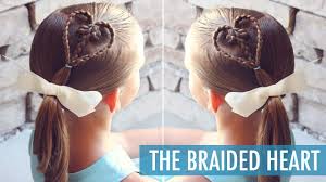The braids of action trope as used in popular culture. The Braided Heart Perfect Valentine S Day Hairstyle Little Girl Hairstyle Youtube