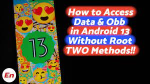 access android 13 android data folder