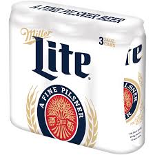 Miller Lite Beer American Lager 3 Pack Light Beer 24 Fl