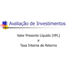investimentos powerpoint presentation
