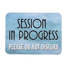 Session In Progress Please Do Not Disturb Door Magnet