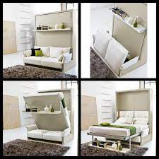 Space Saving Queen Size Wall Bed With Sofa