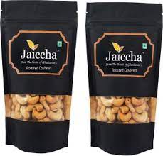 roasted salted cashews 400 gms in black