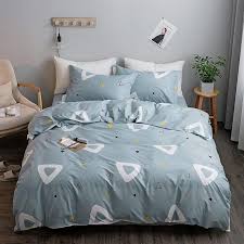 cotton grey bedding sets with duvet