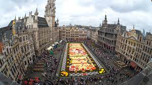 flower carpet at brussels grand place