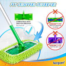 keepow reusable microfiber mop pads
