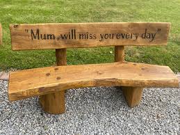 Memory Bench With Engraving Memorial Bench