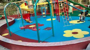 children playground rubber flooring at