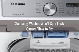 It is possible that the castle jammed. Samsung Washer Won T Spin Dry Or Won T Stop Spinning Ready To Diy