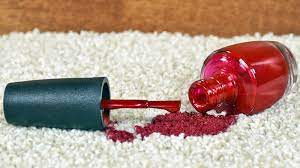 banish nail polish stains from carpet