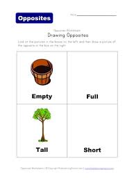 See more ideas about opposites preschool, preschool, preschool activities. Draw The Opposite Tall Short And Full Empty All Kids Network