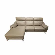 calvino half leather l shaped sofa