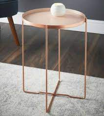 Deco Glam Side Coffee Table Copper