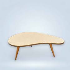 Kidney Shaped Coffee Table With Mosaic