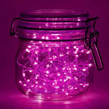 This led solar powered string light comes with a panel, solar rechargeable battery and a string of lights that you can use to line your patio, porch or outdoor furniture. Lumabase 40 Light Mini Battery Operated Waterproof String Lights In Pink 2 Count 64402 The Home Depot