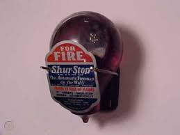 Vintage Shur Stop Glass Ball Fire