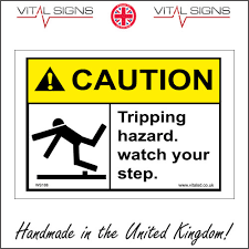 ws188 caution tripping hazard