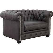 Check out our black leather chair selection for the very best in unique or custom, handmade pieces from our chairs & ottomans shops. Talia Chair And A Half Charcoal Circlem Furniture