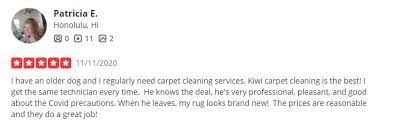 testimonials kiwi carpet cleaning