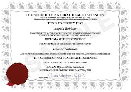 distinction diploma certificate