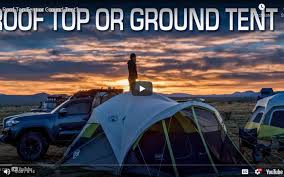 roof top tent or ground tent