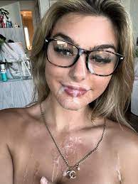 This girl never fails to look hot with cum on her face