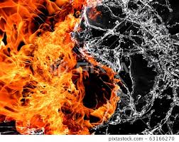 abstract background where fire and