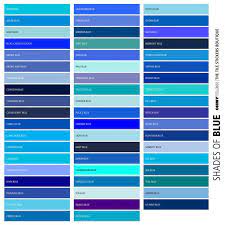 Blue Solid Color Chart L And Stick