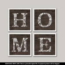 Wall Decor Home Wood Letters