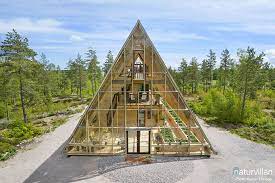 Off Grid A Frame Greenhouse Home In Sweden
