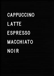 Coffee Chart Poster