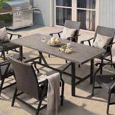 Rectangular Metal Outdoor Dining Table