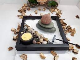 Zen Garden With Pebbles Crystal Sand