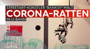 Banksys neuester streich funktioniert nur in wechselwirkung mit der unmittelbaren umgebung. Brisant Streetart Kunstler Banksy Malt Corona Ratten In U Bahn Facebook