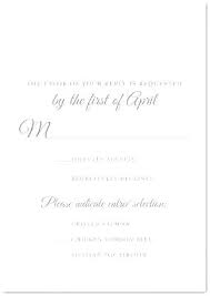 Wedding Invitation Response Card Elegant Reply Template Wording M